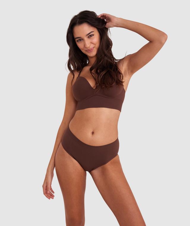 Base Layers Hipster Brief - Dark Brown