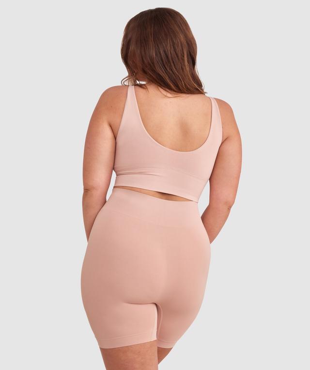 Base Layers Long Line Crop - Nude