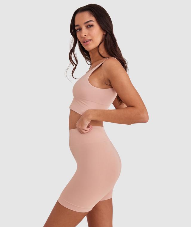 Base Layers Long Line Crop - Nude