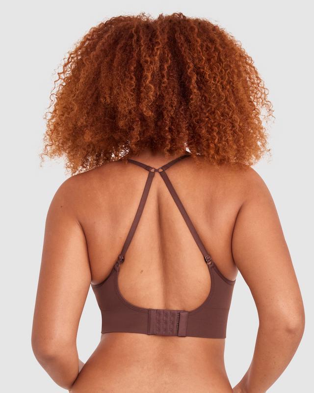 Base Layers Long Line Push Up Bra - Nude 6