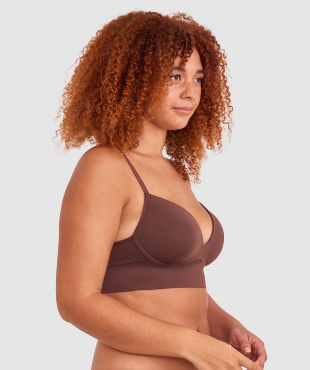 Base Layers Long Line Push Up Bra - Nude 6
