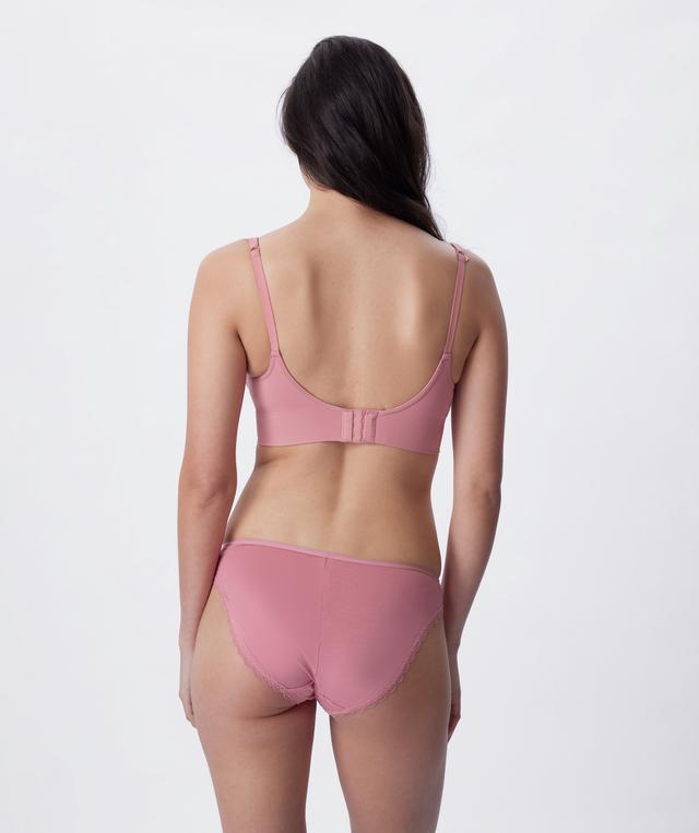 Base Layers Longline Push Up Wirefree Bra - Rose