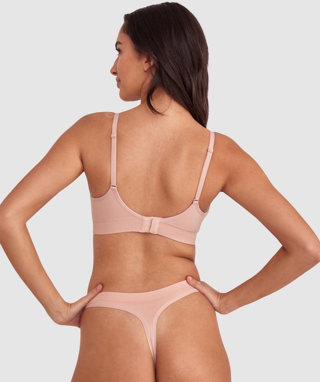 Base Layers Plunge Wirefree Bra - Nude