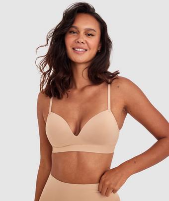 Base Layers Plunge Wirefree Bra - Nude 2 (NUDE 2)