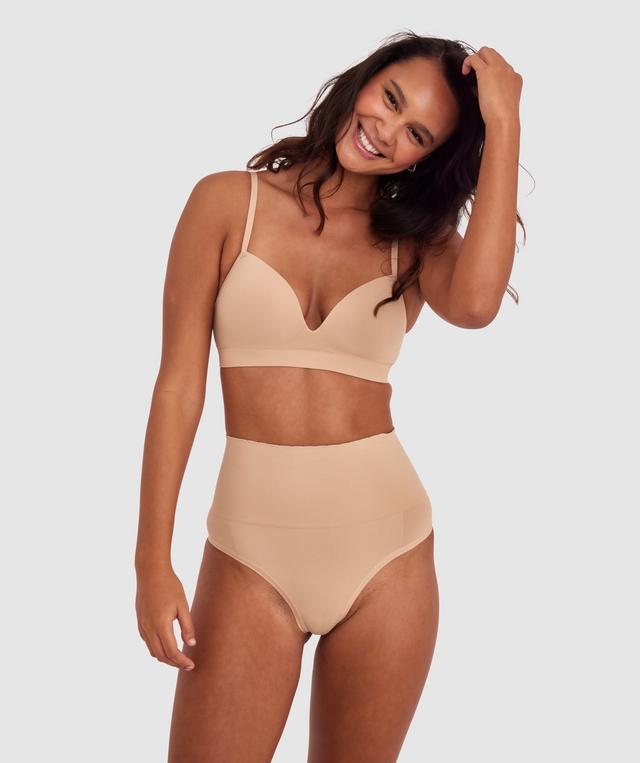 Base Layers Plunge Wirefree Bra - Nude 2