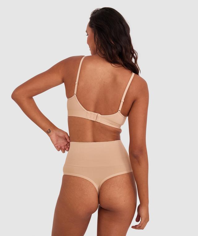 Base Layers Plunge Wirefree Bra - Nude 2