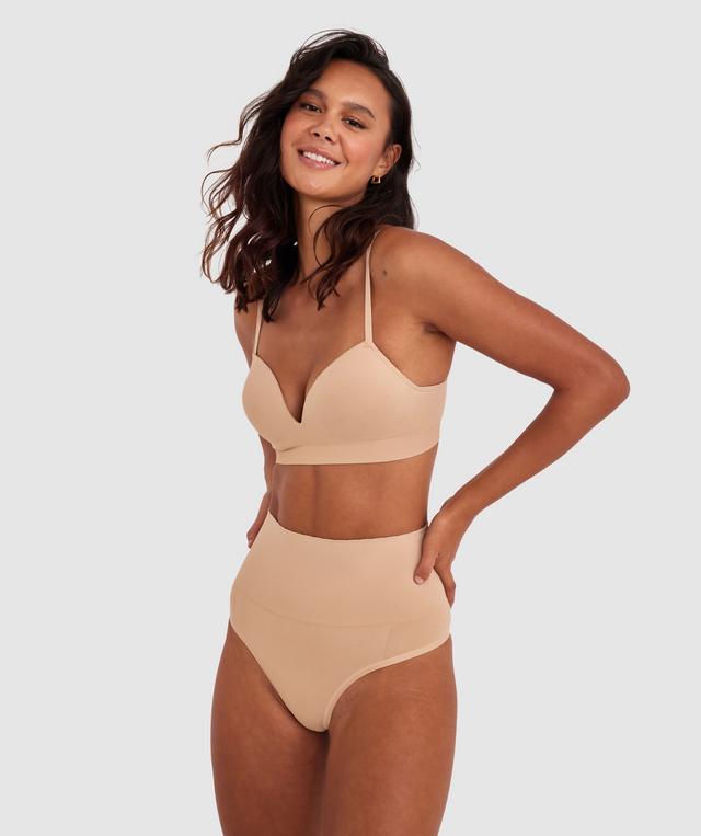 Base Layers Plunge Wirefree Bra - Nude 2