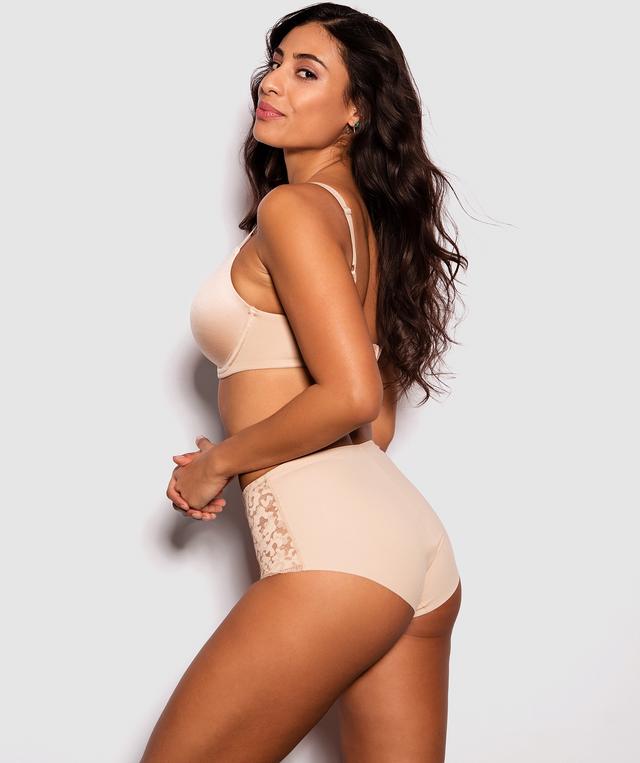 Basic Instincts Control High Waist Brief - Nude