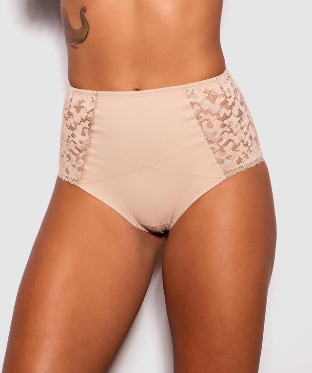 Basic Instincts Control High Waist Brief - Nude
