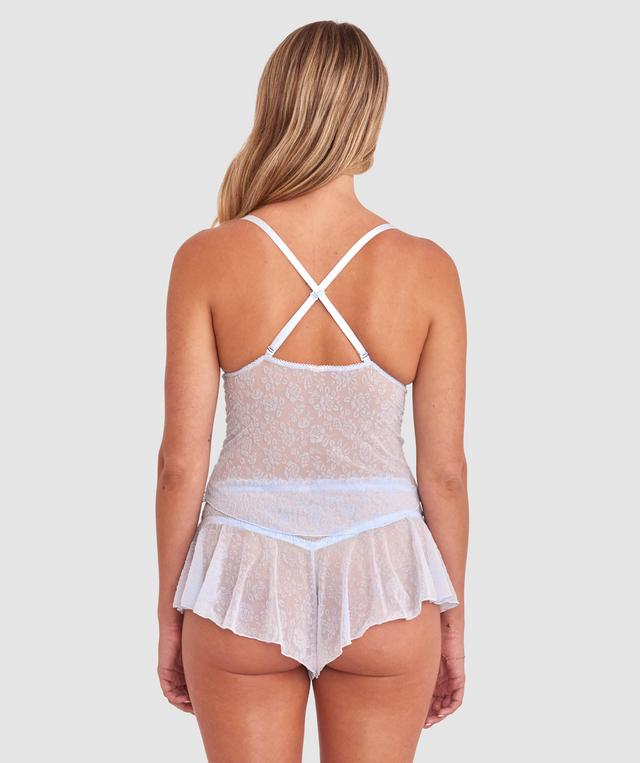 Beatrix French Knicker - Pale Blue/Pink