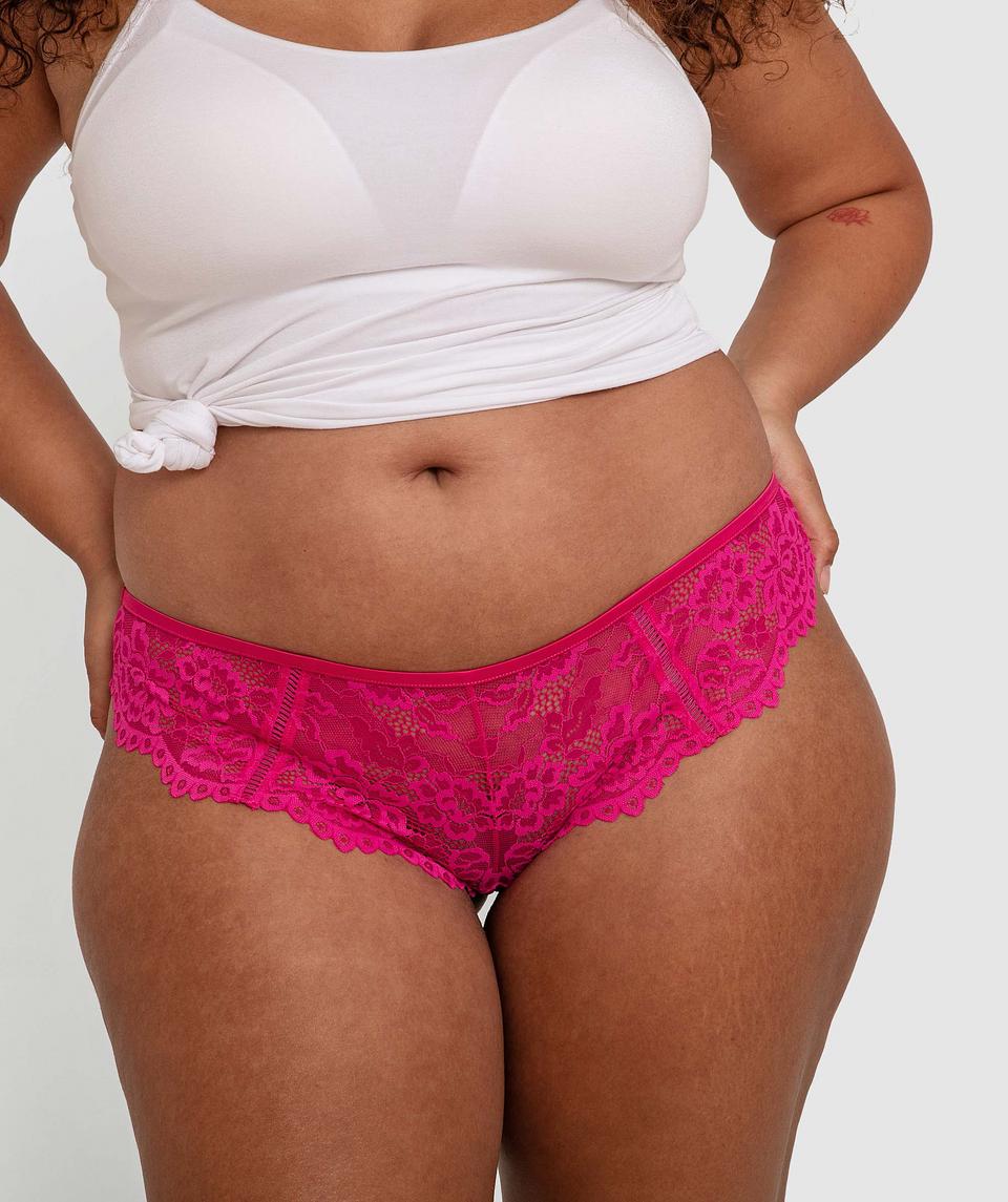 Bella Brazilian Knicker - Fuchsia Pink