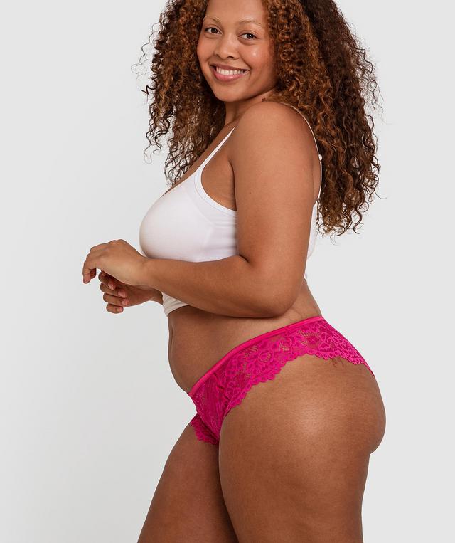 Bella Brazilian Knicker - Fuchsia Pink