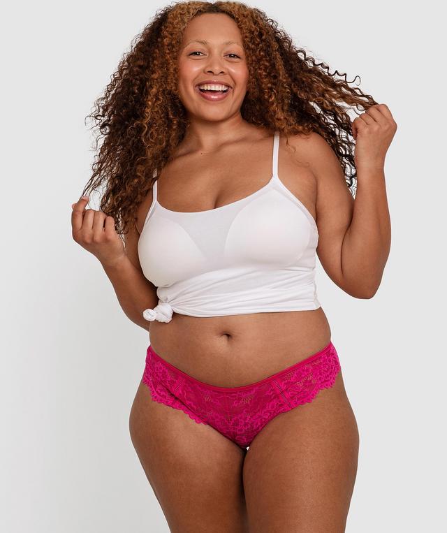 Bella Brazilian Knicker - Fuchsia Pink