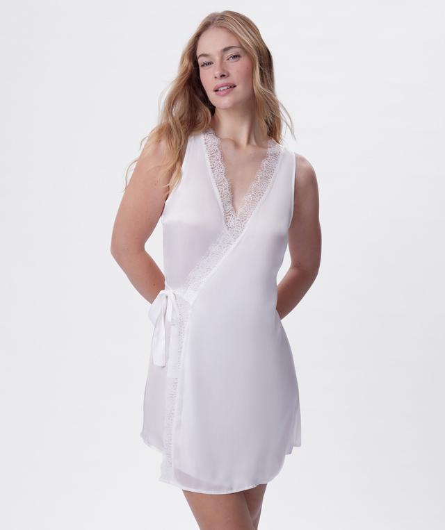 Bella Short Wrap Slip - Ivory