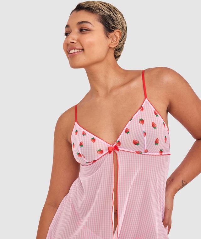 Berry Cute Babydoll - Print Check