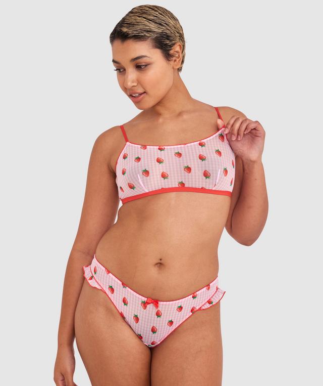 Berry Cute Bralette - Print Check