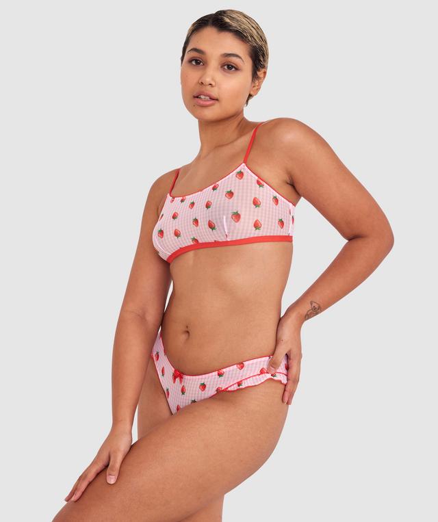 Berry Cute Bralette - Print Check