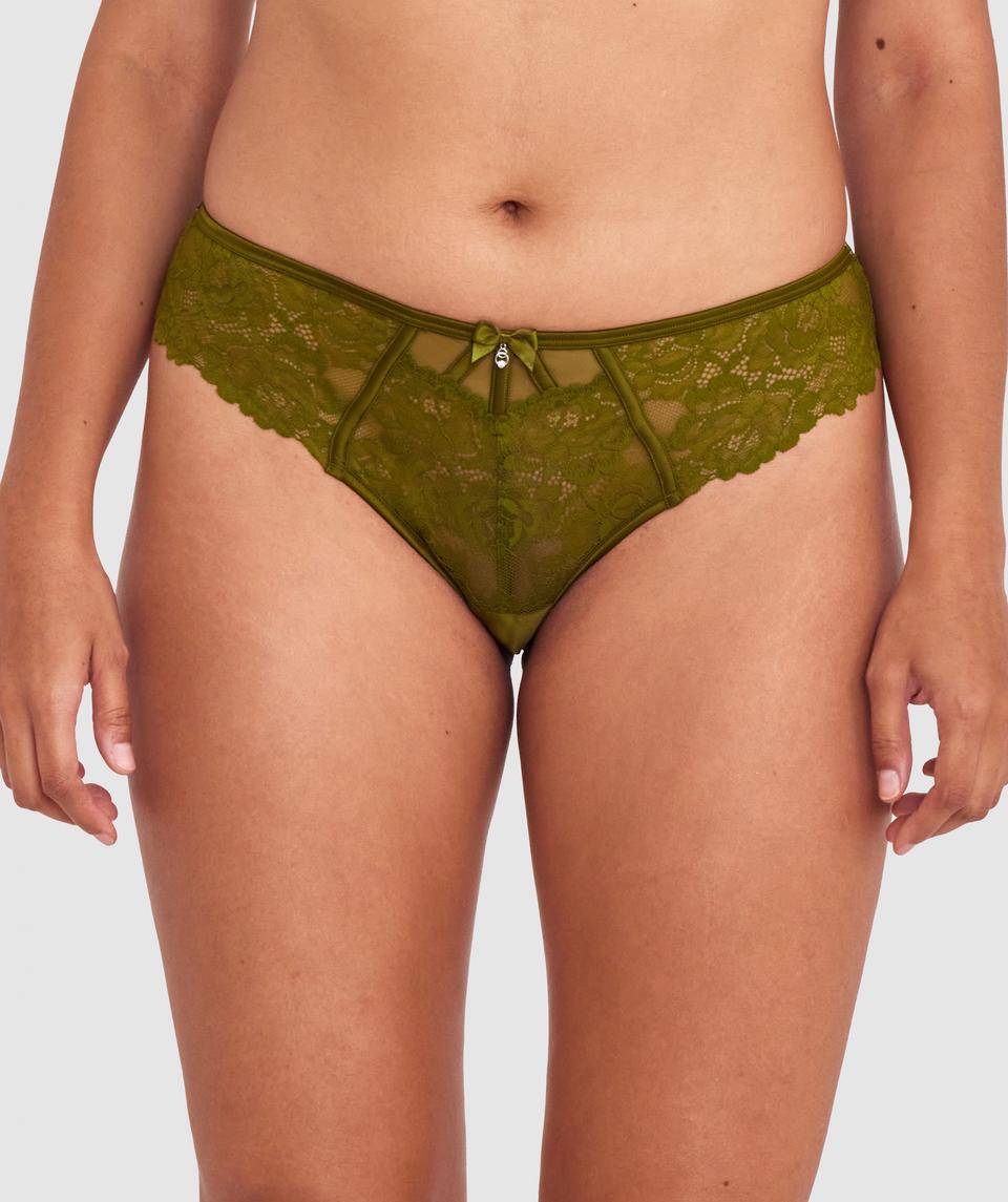 Bethany Brazilian Knicker - Khaki