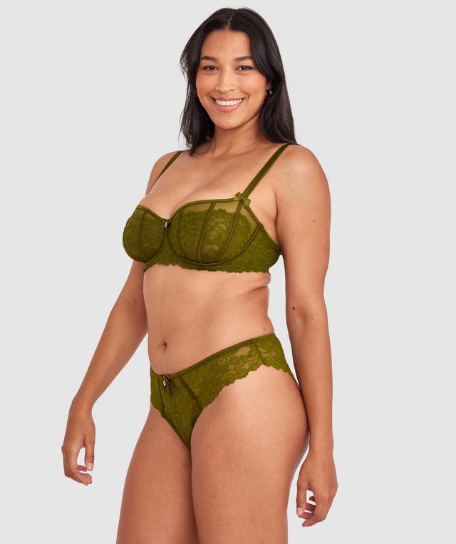 Bethany Brazilian Knicker - Khaki