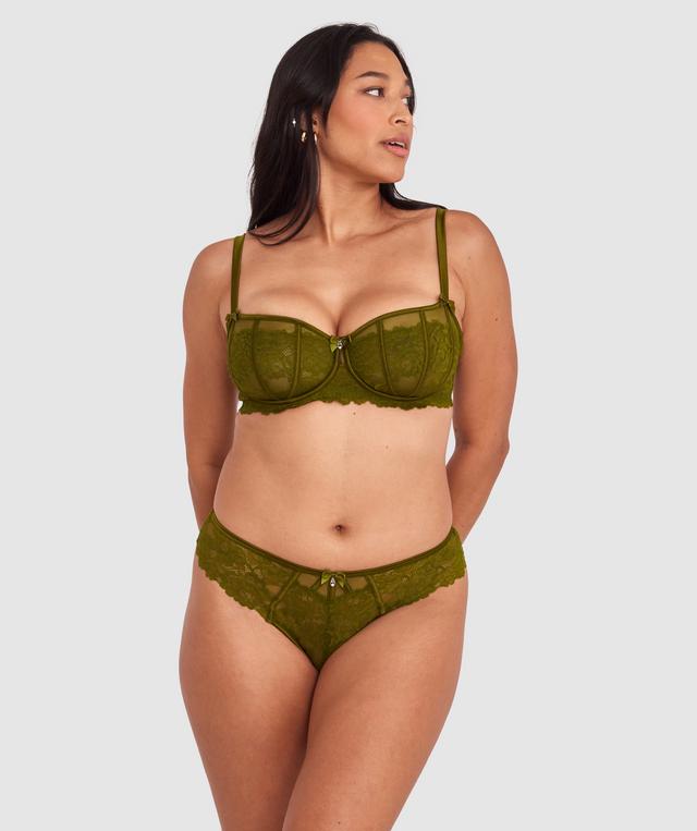 Bethany Brazilian Knicker - Khaki