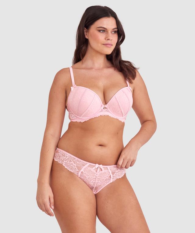 Bethany Brazilian Knicker - Pale Pink