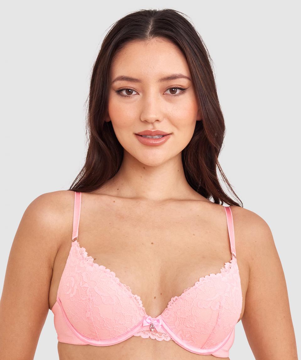 Bethany Essentials Double Push Up Bra - Light Pink
