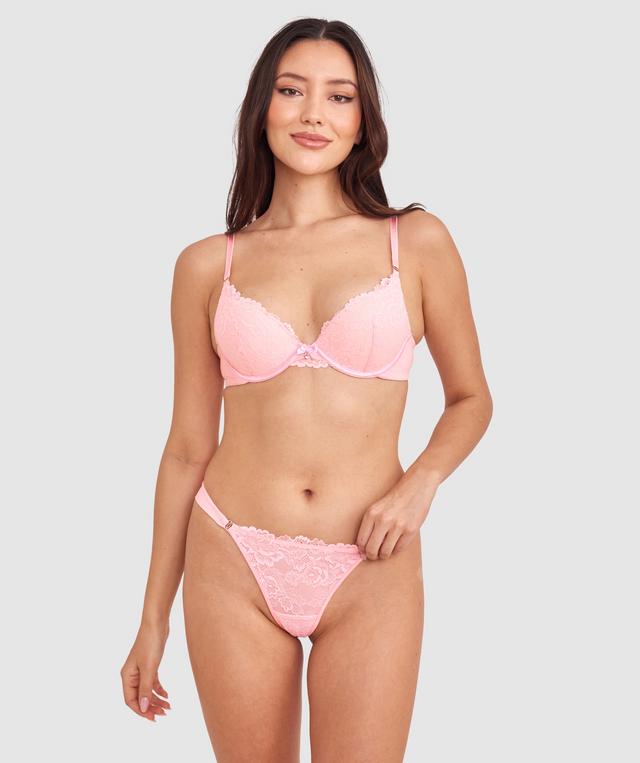 Bethany Essentials Double Push Up Bra - Light Pink
