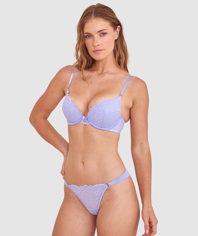 Bethany Essentials Double Push Up Bra - Pale Blue