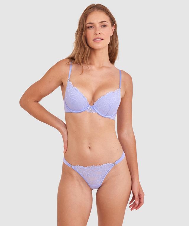 Bethany Essentials Double Push Up Bra - Pale Blue
