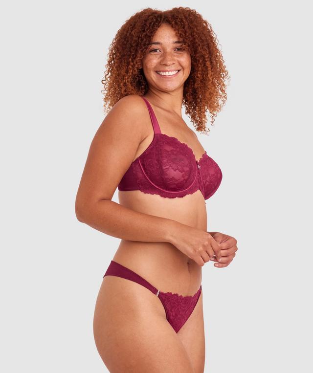 Bethany Essentials Full Coverage Underwire Bra - Berry