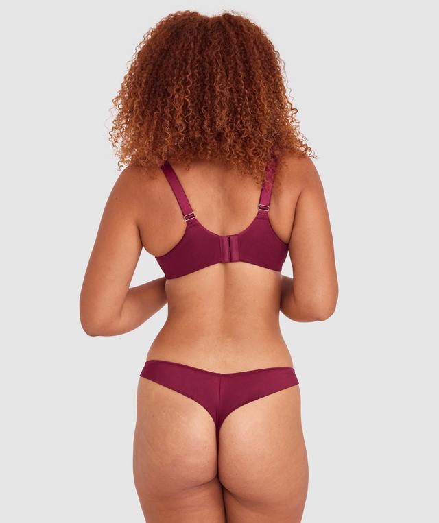 Bethany Essentials Full Coverage Underwire Bra - Berry