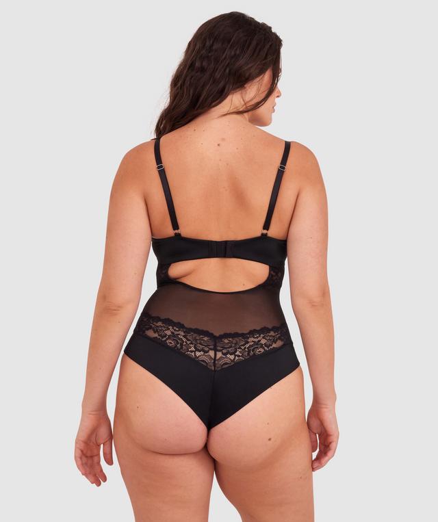 Bethany Essentials Push Up Bodysuit - Black