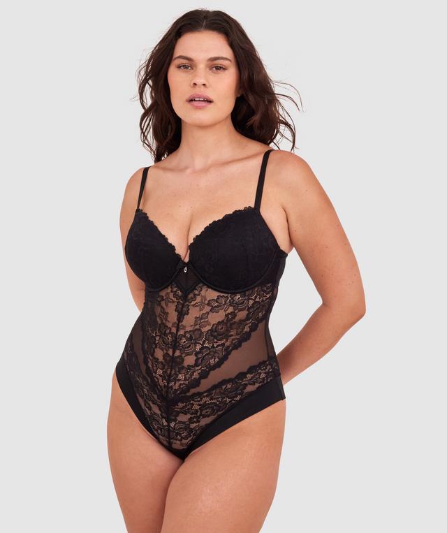 Bethany Essentials Push Up Bodysuit - Black