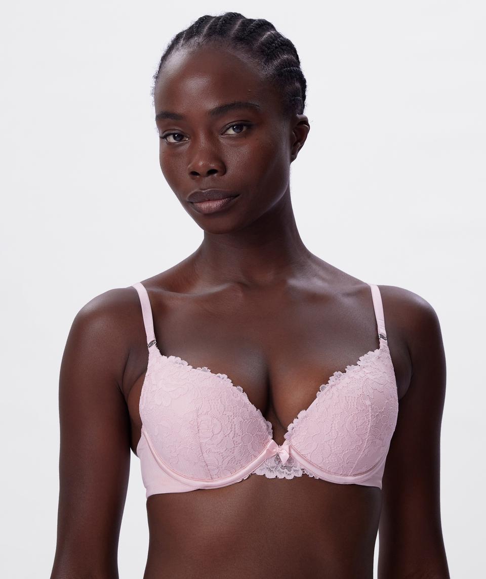 Bethany Essentials Double Push Up Bra - Light Pink