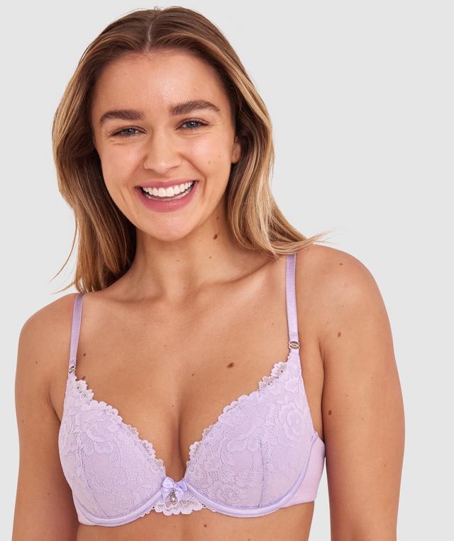 Bethany Essentials Push Up Bra - Purple
