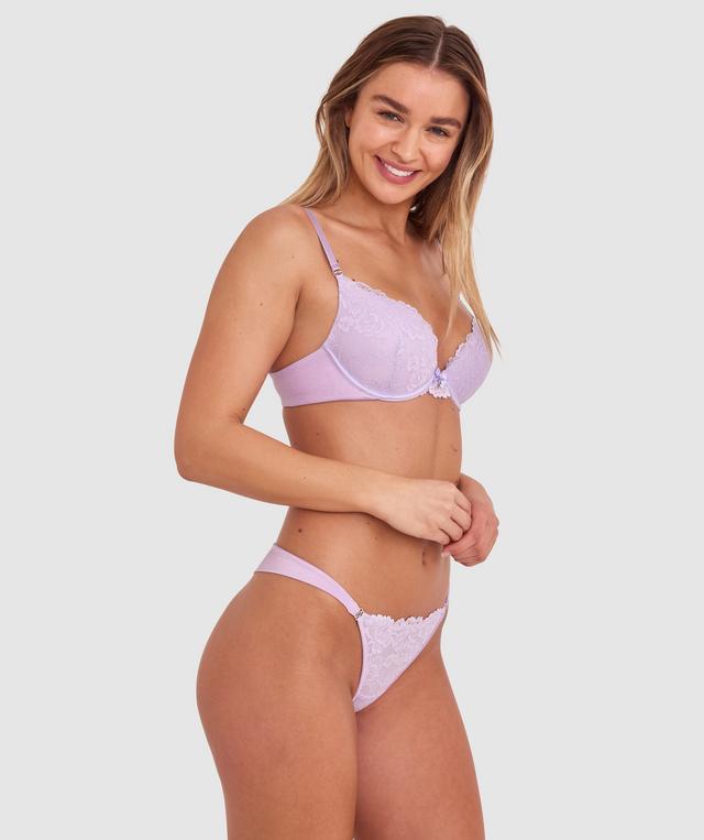 Bethany Essentials Push Up Bra - Purple
