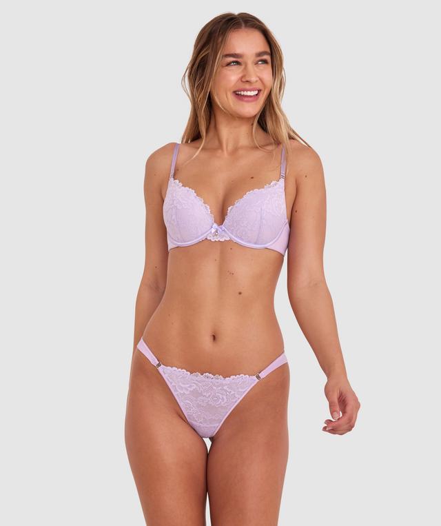 Bethany Essentials Push Up Bra - Purple