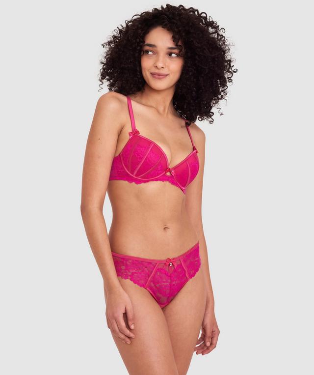 Bethany Push Up Bra - Dark Pink
