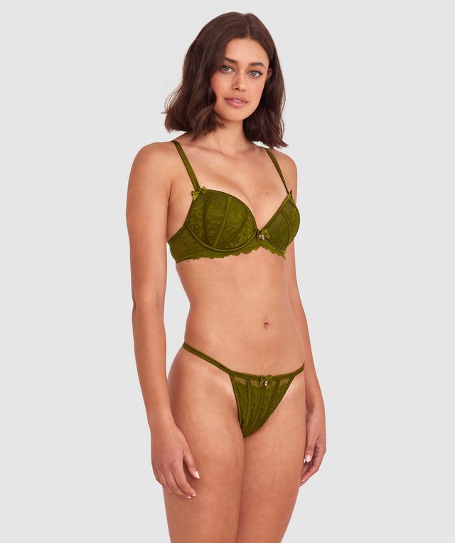 Bethany Push Up Bra - Khaki