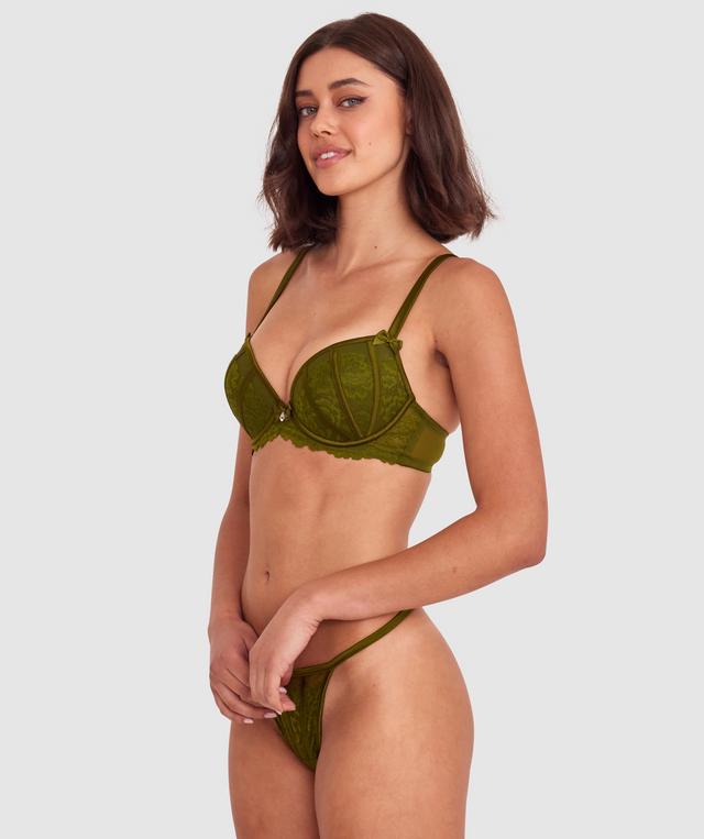 Bethany Push Up Bra - Khaki