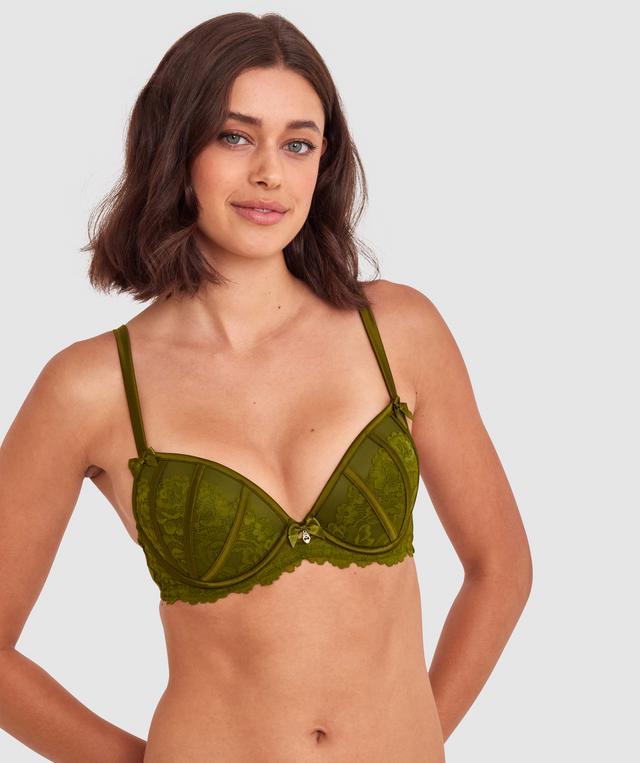 Bethany Push Up Bra - Khaki