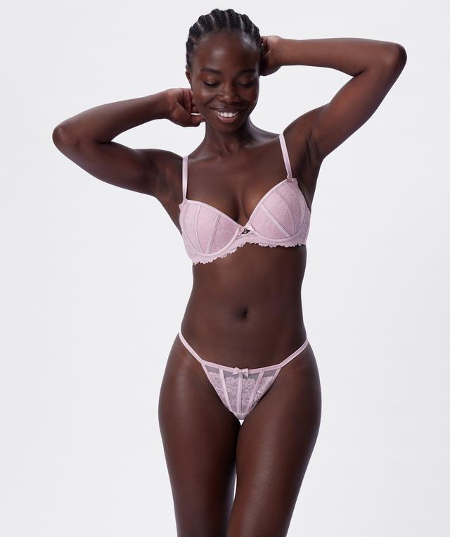 Bethany Push Up Bra - Light Pink