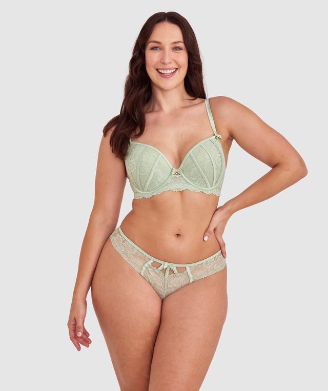 Bethany Push Up Bra - Olive