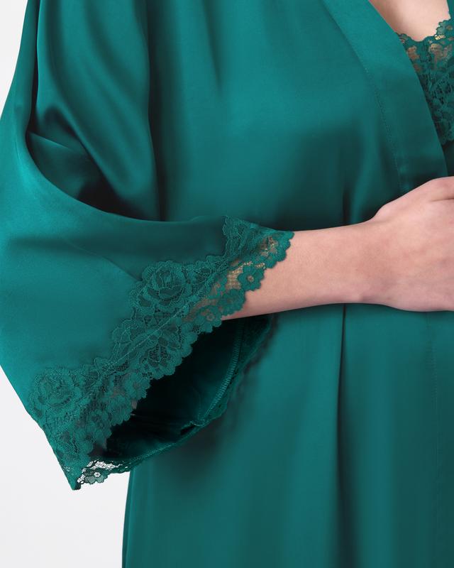 Bethany Short Wrap - Dark Green