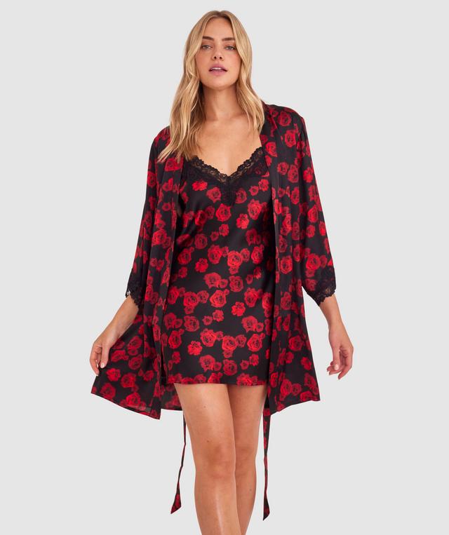 Bethany Short Wrap - Floral Print