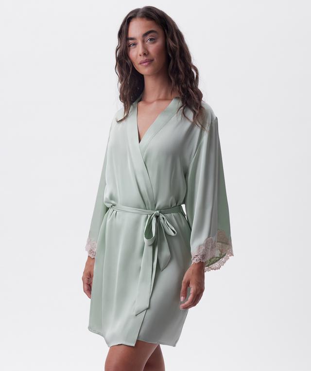 Bethany Short Wrap - Light Green