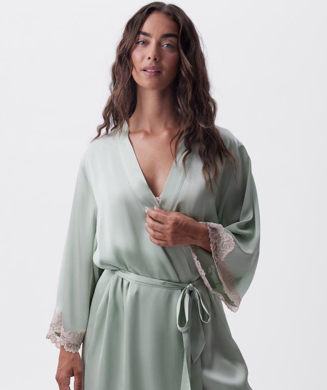 Bethany Short Wrap - Light Green