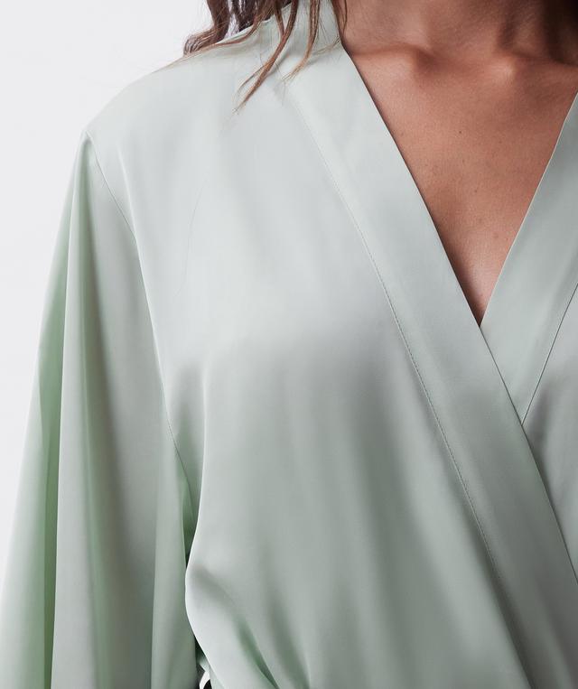 Bethany Short Wrap - Light Green