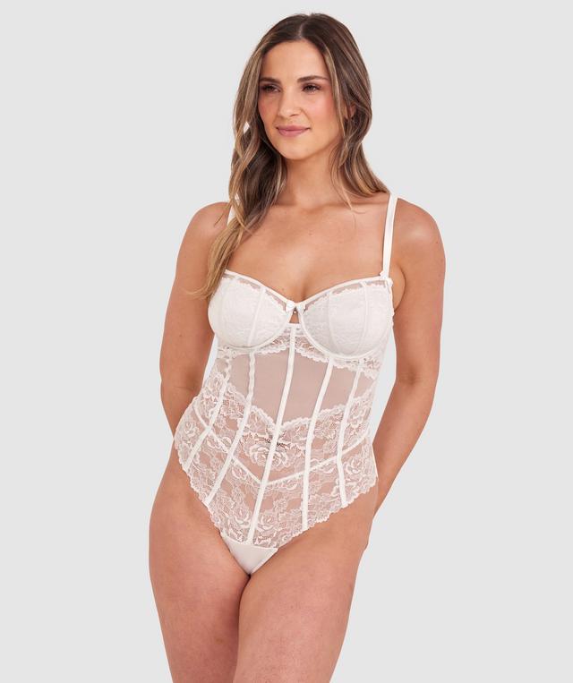 Bethany Underwire Bodysuit - Ivory