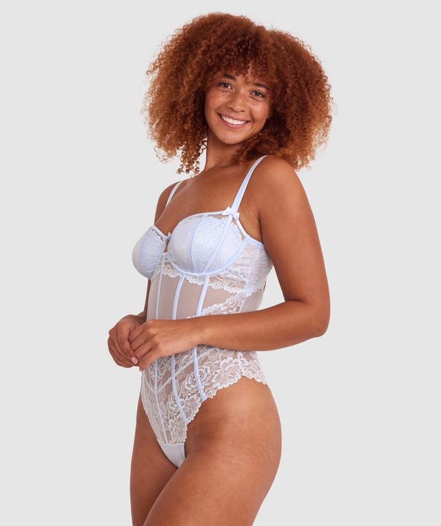 Bethany Underwire Bodysuit - Pale Blue